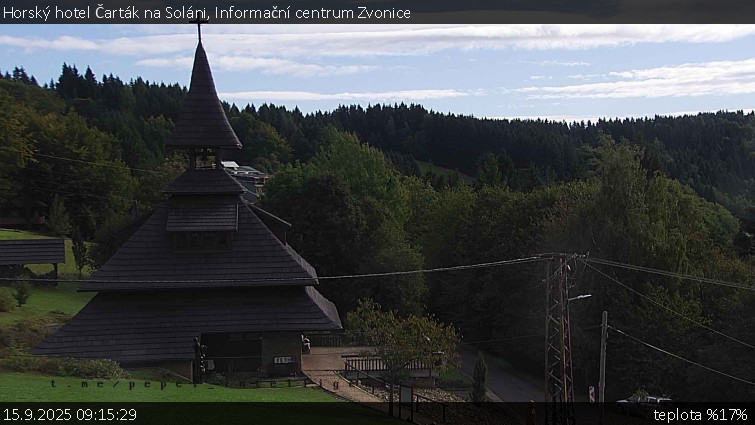 Horský hotel Čarták na Soláni - Informační centrum Zvonice - 15.9.2025 v 09:15 Horský hotel Čarták na Soláni - Informační centrum Zvonice - 15.9.2025 v 09:15