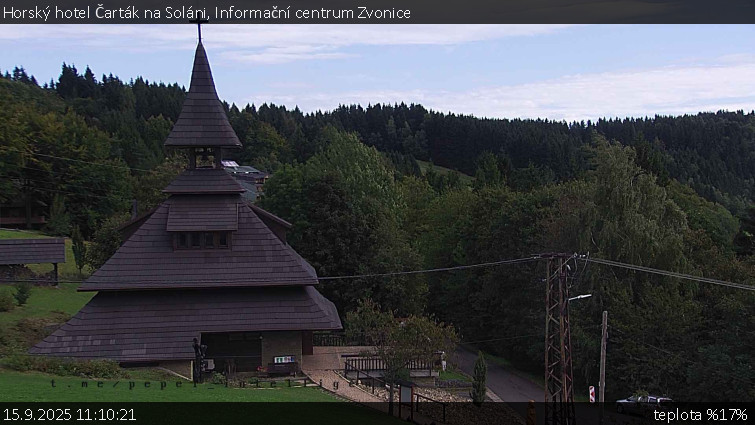 Horský hotel Čarták na Soláni - Informační centrum Zvonice - 15.9.2025 v 11:10 Horský hotel Čarták na Soláni - Informační centrum Zvonice - 15.9.2025 v 11:10
