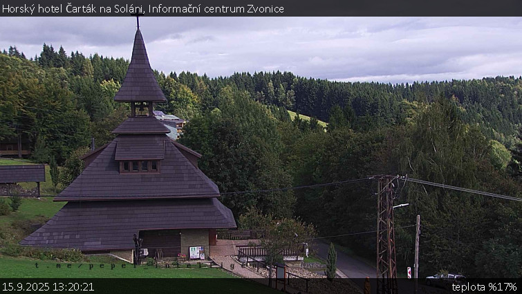 Horský hotel Čarták na Soláni - Informační centrum Zvonice - 15.9.2025 v 13:20 Horský hotel Čarták na Soláni - Informační centrum Zvonice - 15.9.2025 v 13:20