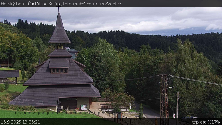 Horský hotel Čarták na Soláni - Informační centrum Zvonice - 15.9.2025 v 13:35 Horský hotel Čarták na Soláni - Informační centrum Zvonice - 15.9.2025 v 13:35