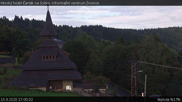 Horský hotel Čarták na Soláni - Informační centrum Zvonice - 15.9.2025 v 17:00 Horský hotel Čarták na Soláni - Informační centrum Zvonice - 15.9.2025 v 17:00