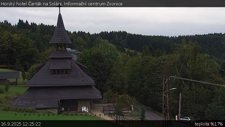 Horský hotel Čarták na Soláni - Informační centrum Zvonice - 16.9.2025 v 12:25 Horský hotel Čarták na Soláni - Informační centrum Zvonice - 16.9.2025 v 12:25