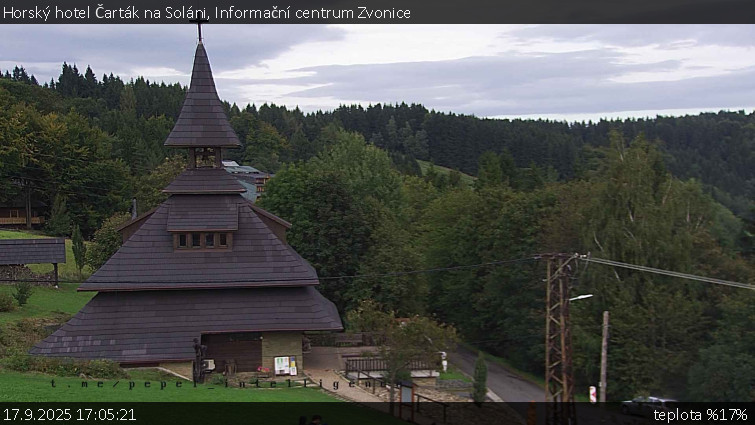 Horský hotel Čarták na Soláni - Informační centrum Zvonice - 17.9.2025 v 17:05 Horský hotel Čarták na Soláni - Informační centrum Zvonice - 17.9.2025 v 17:05