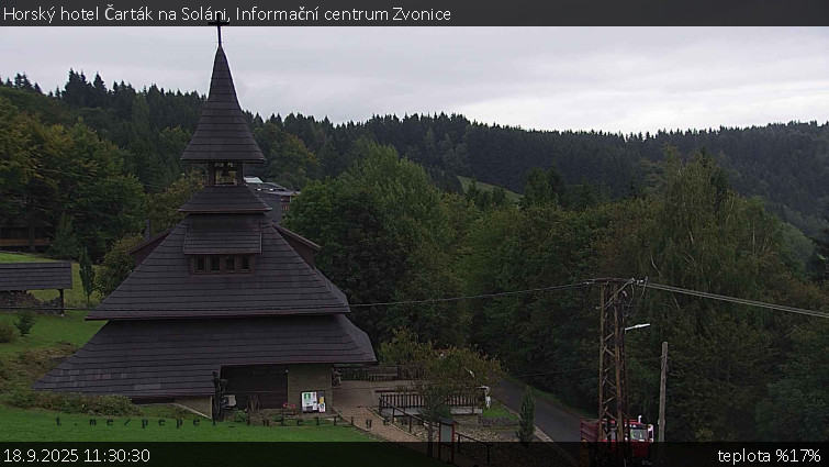 Horský hotel Čarták na Soláni - Informační centrum Zvonice - 18.9.2025 v 11:30 Horský hotel Čarták na Soláni - Informační centrum Zvonice - 18.9.2025 v 11:30