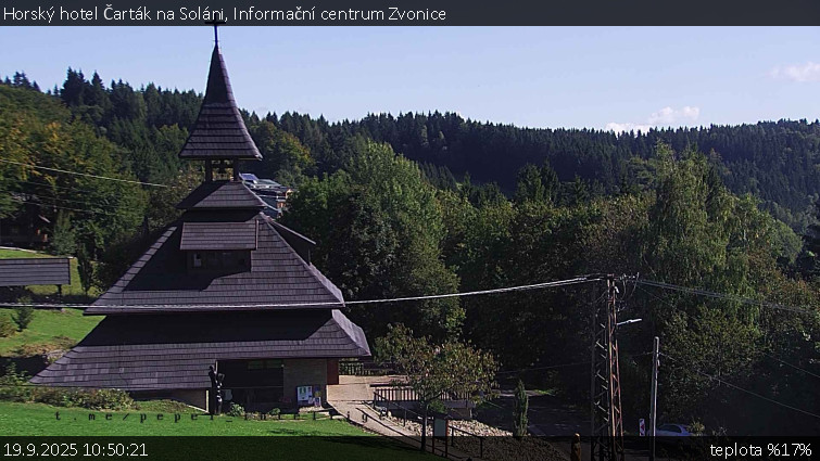 Horský hotel Čarták na Soláni - Informační centrum Zvonice - 19.9.2025 v 10:50 Horský hotel Čarták na Soláni - Informační centrum Zvonice - 19.9.2025 v 10:50