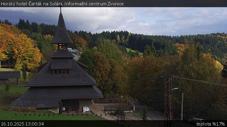 Horský hotel Čarták na Soláni - Informační centrum Zvonice - 16.10.2025 v 13:00 Horský hotel Čarták na Soláni - Informační centrum Zvonice - 16.10.2025 v 13:00