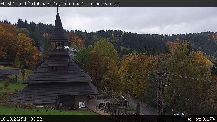 Horský hotel Čarták na Soláni - Informační centrum Zvonice - 18.10.2025 v 10:35 Horský hotel Čarták na Soláni - Informační centrum Zvonice - 18.10.2025 v 10:35