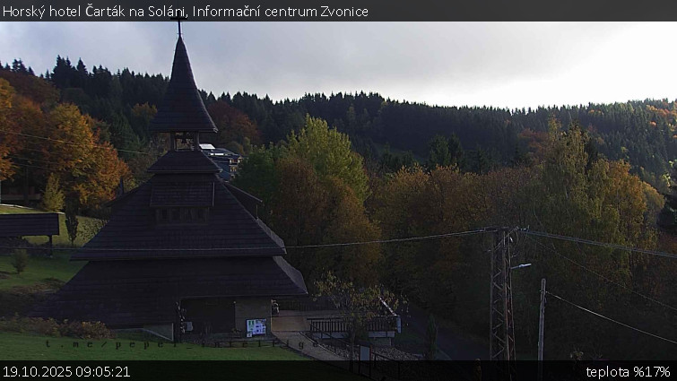 Horský hotel Čarták na Soláni - Informační centrum Zvonice - 19.10.2025 v 09:05 Horský hotel Čarták na Soláni - Informační centrum Zvonice - 19.10.2025 v 09:05