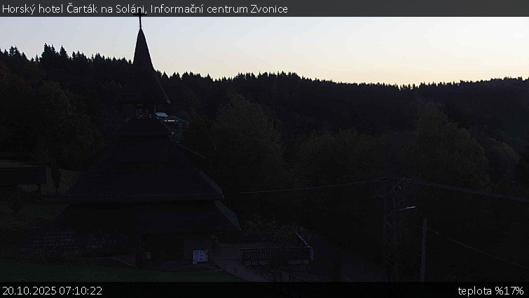 Horský hotel Čarták na Soláni - Informační centrum Zvonice - 20.10.2025 v 07:10 Horský hotel Čarták na Soláni - Informační centrum Zvonice - 20.10.2025 v 07:10