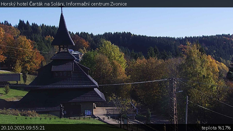 Horský hotel Čarták na Soláni - Informační centrum Zvonice - 20.10.2025 v 09:55 Horský hotel Čarták na Soláni - Informační centrum Zvonice - 20.10.2025 v 09:55