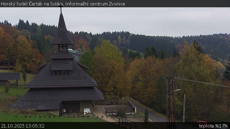Horský hotel Čarták na Soláni - Informační centrum Zvonice - 21.10.2025 v 13:05 Horský hotel Čarták na Soláni - Informační centrum Zvonice - 21.10.2025 v 13:05