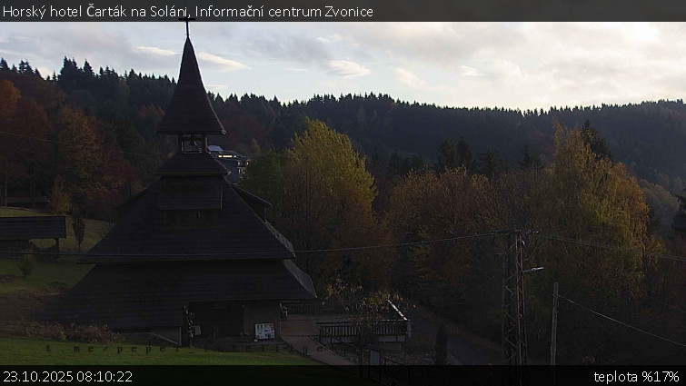 Horský hotel Čarták na Soláni - Informační centrum Zvonice - 23.10.2025 v 08:10 Horský hotel Čarták na Soláni - Informační centrum Zvonice - 23.10.2025 v 08:10
