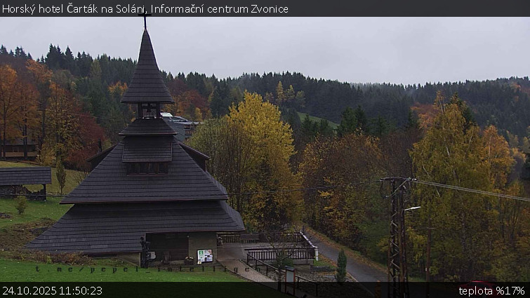 Horský hotel Čarták na Soláni - Informační centrum Zvonice - 24.10.2025 v 11:50 Horský hotel Čarták na Soláni - Informační centrum Zvonice - 24.10.2025 v 11:50