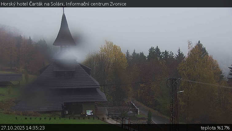 Horský hotel Čarták na Soláni - Informační centrum Zvonice - 27.10.2025 v 14:35 Horský hotel Čarták na Soláni - Informační centrum Zvonice - 27.10.2025 v 14:35