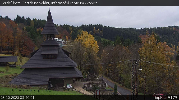 Horský hotel Čarták na Soláni - Informační centrum Zvonice - 28.10.2025 v 08:40 Horský hotel Čarták na Soláni - Informační centrum Zvonice - 28.10.2025 v 08:40