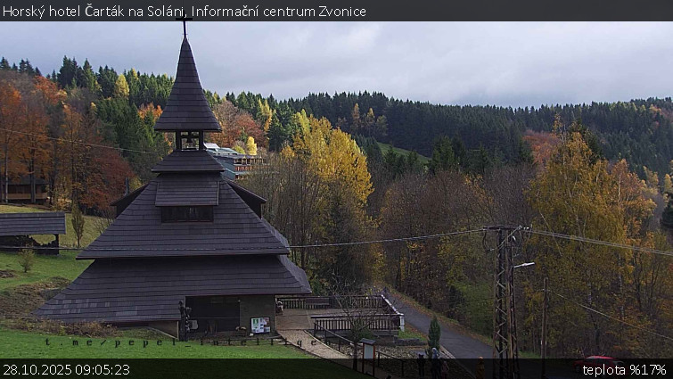 Horský hotel Čarták na Soláni - Informační centrum Zvonice - 28.10.2025 v 09:05 Horský hotel Čarták na Soláni - Informační centrum Zvonice - 28.10.2025 v 09:05