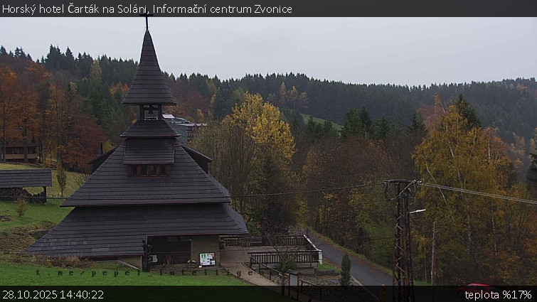 Horský hotel Čarták na Soláni - Informační centrum Zvonice - 28.10.2025 v 14:40 Horský hotel Čarták na Soláni - Informační centrum Zvonice - 28.10.2025 v 14:40
