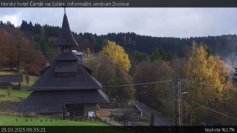 Horský hotel Čarták na Soláni - Informační centrum Zvonice - 29.10.2025 v 08:35 Horský hotel Čarták na Soláni - Informační centrum Zvonice - 29.10.2025 v 08:35