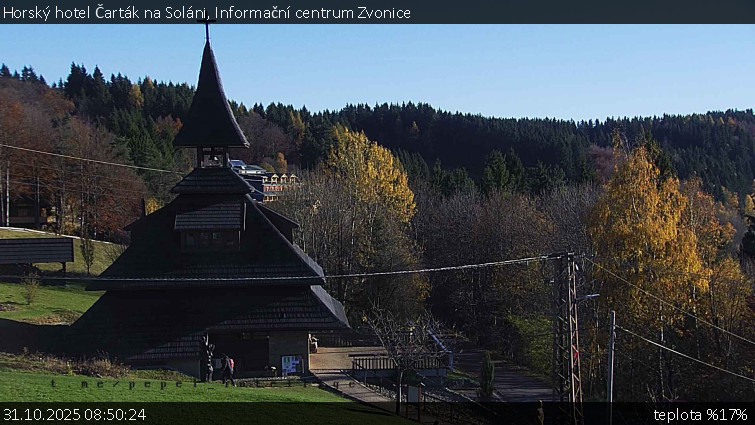 Horský hotel Čarták na Soláni - Informační centrum Zvonice - 31.10.2025 v 08:50 Horský hotel Čarták na Soláni - Informační centrum Zvonice - 31.10.2025 v 08:50