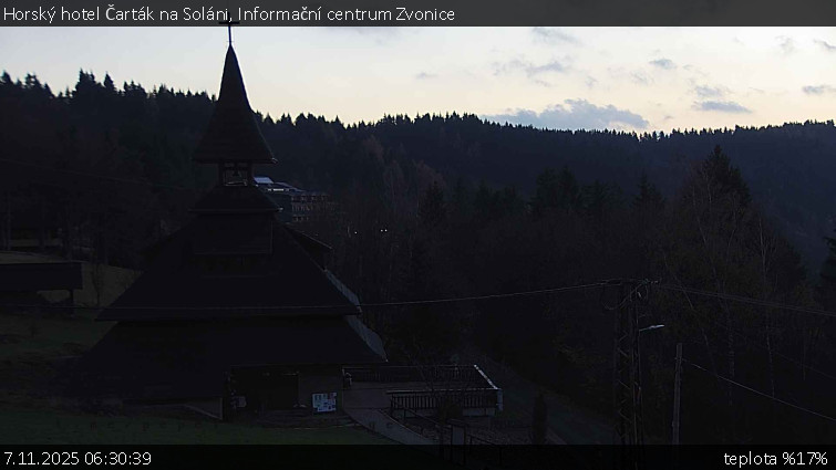Horský hotel Čarták na Soláni - Informační centrum Zvonice - 7.11.2025 v 06:30