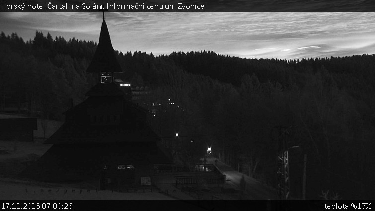 Horský hotel Čarták na Soláni - Informační centrum Zvonice - 17.12.2025 v 07:00