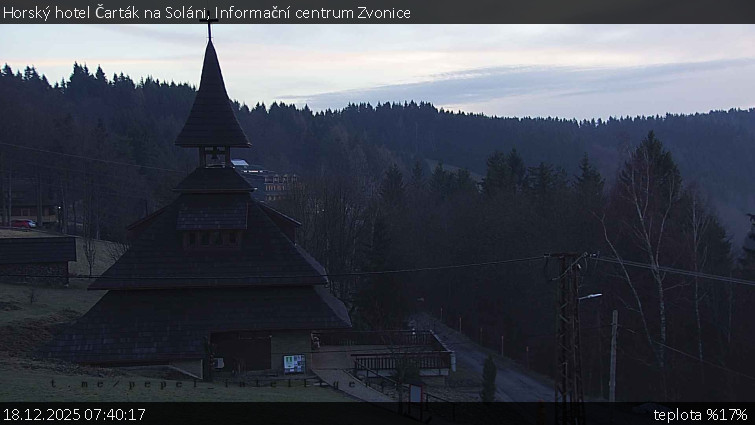 Horský hotel Čarták na Soláni - Informační centrum Zvonice - 18.12.2025 v 07:40