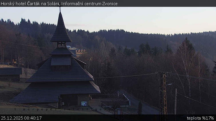 Horský hotel Čarták na Soláni - Informační centrum Zvonice - 25.12.2025 v 08:40