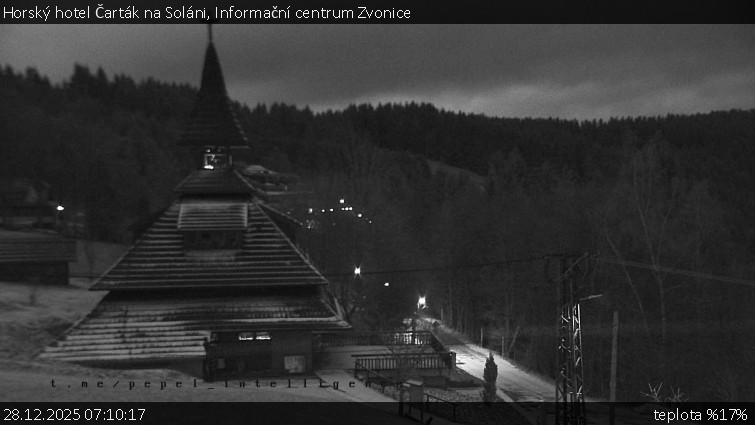 Horský hotel Čarták na Soláni - Informační centrum Zvonice - 28.12.2025 v 07:10
