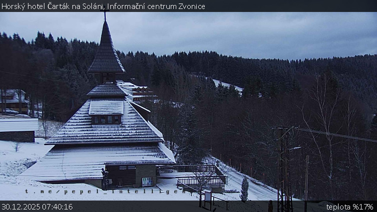 Horský hotel Čarták na Soláni - Informační centrum Zvonice - 30.12.2025 v 07:40
