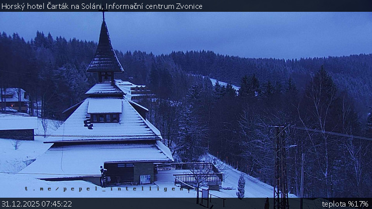 Horský hotel Čarták na Soláni - Informační centrum Zvonice - 31.12.2025 v 07:45