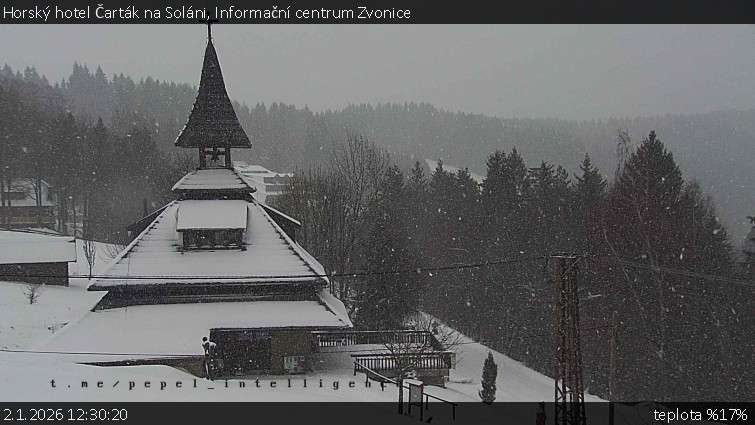 Horský hotel Čarták na Soláni - Informační centrum Zvonice - 2.1.2026 v 12:30