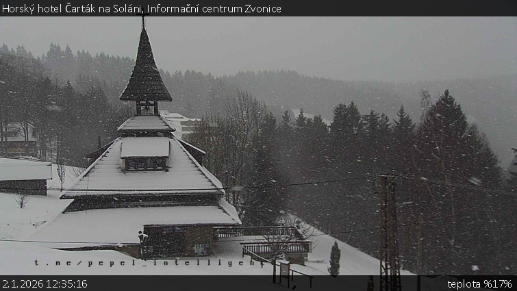 Horský hotel Čarták na Soláni - Informační centrum Zvonice - 2.1.2026 v 12:35