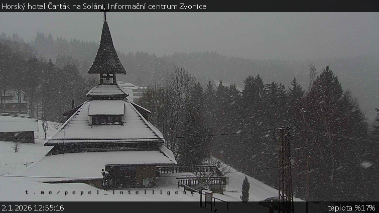 Horský hotel Čarták na Soláni - Informační centrum Zvonice - 2.1.2026 v 12:55