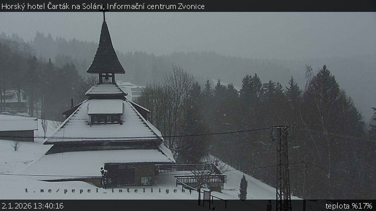 Horský hotel Čarták na Soláni - Informační centrum Zvonice - 2.1.2026 v 13:40