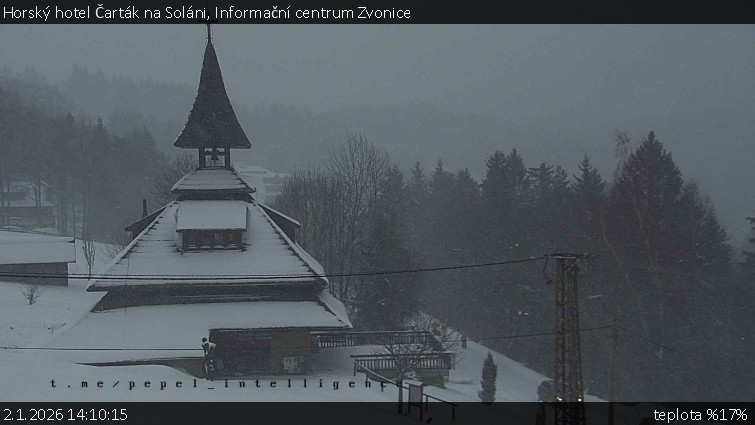 Horský hotel Čarták na Soláni - Informační centrum Zvonice - 2.1.2026 v 14:10