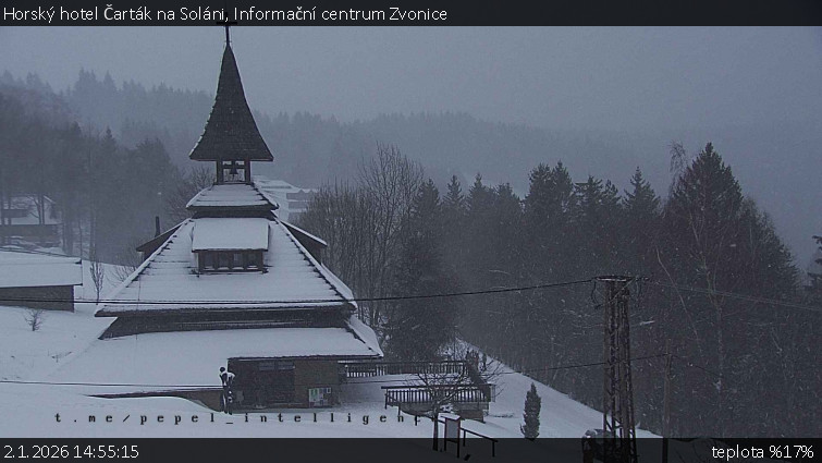 Horský hotel Čarták na Soláni - Informační centrum Zvonice - 2.1.2026 v 14:55