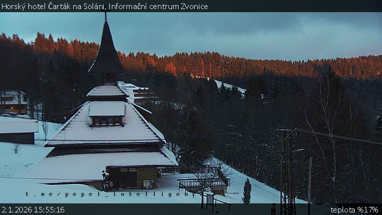 Horský hotel Čarták na Soláni - Informační centrum Zvonice - 2.1.2026 v 15:55