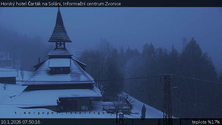 Horský hotel Čarták na Soláni - Informační centrum Zvonice - 10.1.2026 v 07:50