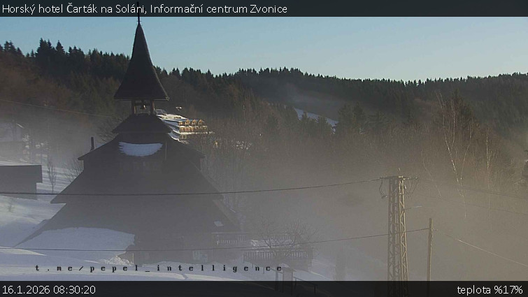 Horský hotel Čarták na Soláni - Informační centrum Zvonice - 16.1.2026 v 08:30