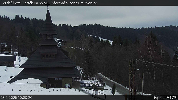 Horský hotel Čarták na Soláni - Informační centrum Zvonice - 23.1.2026 v 10:30