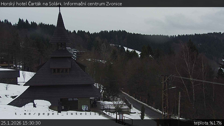 Horský hotel Čarták na Soláni - Informační centrum Zvonice - 25.1.2026 v 15:30