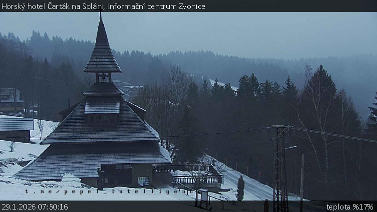 Horský hotel Čarták na Soláni - Informační centrum Zvonice - 29.1.2026 v 07:50