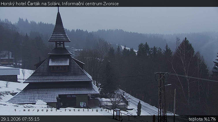 Horský hotel Čarták na Soláni - Informační centrum Zvonice - 29.1.2026 v 07:55