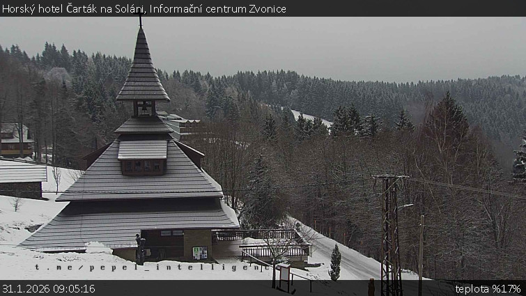 Horský hotel Čarták na Soláni - Informační centrum Zvonice - 31.1.2026 v 09:05