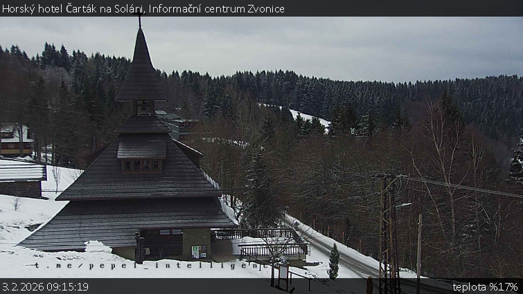 Horský hotel Čarták na Soláni - Informační centrum Zvonice - 3.2.2026 v 09:15