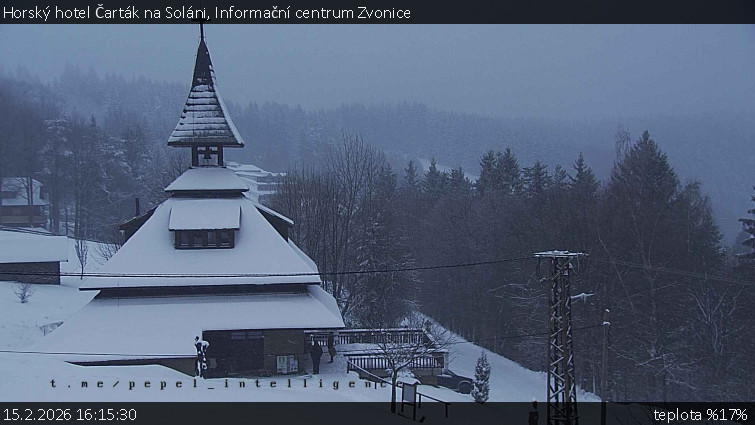 Horský hotel Čarták na Soláni - Informační centrum Zvonice - 15.2.2026 v 16:15