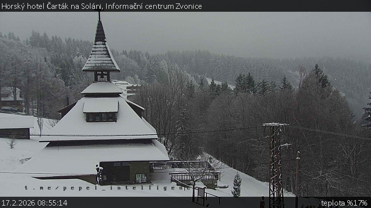 Horský hotel Čarták na Soláni - Informační centrum Zvonice - 17.2.2026 v 08:55