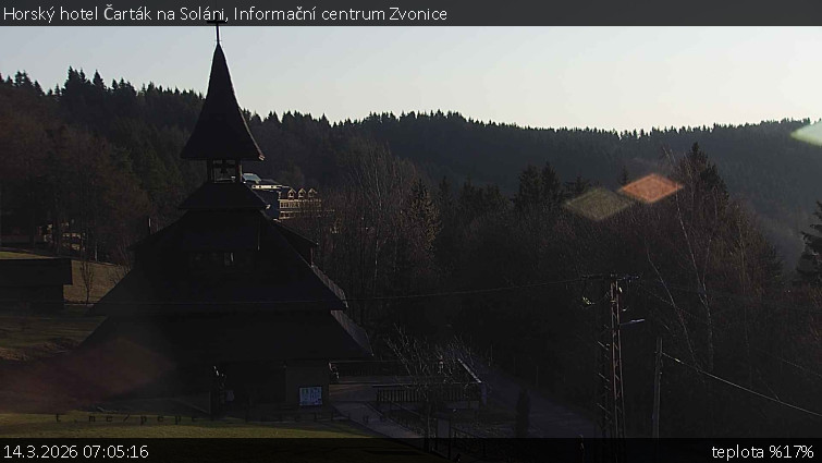 Horský hotel Čarták na Soláni - Informační centrum Zvonice - 14.3.2026 v 07:05