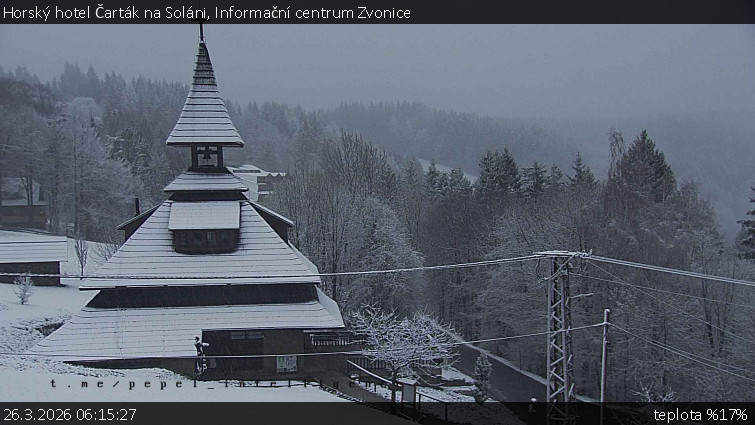 Horský hotel Čarták na Soláni - Informační centrum Zvonice - 26.3.2026 v 06:15
