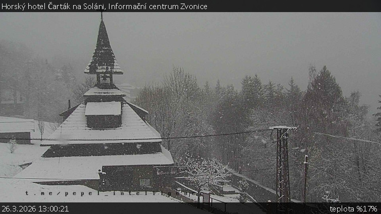 Horský hotel Čarták na Soláni - Informační centrum Zvonice - 26.3.2026 v 13:00